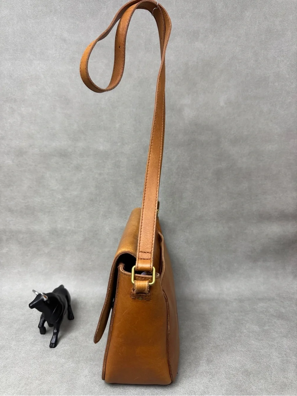 Madewell Cognac Leather Crossbody Bag